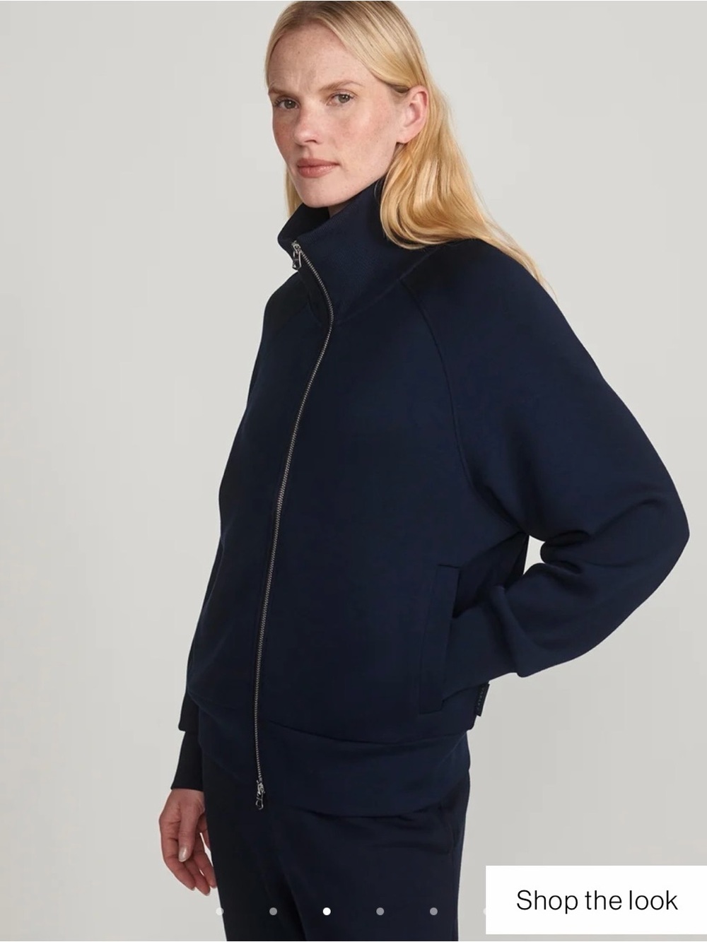 Varley Tyde Zip-Through Sweat navy new tags med! Won’t leave up long!